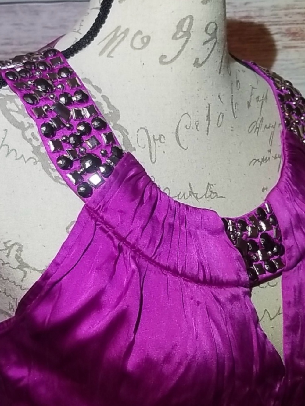 Cache Fuchsia Silk Halter Top - Large - NWT. B15